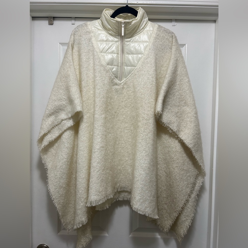NWT Marc  New York Andrew Marc Bone Ivory sweater cape